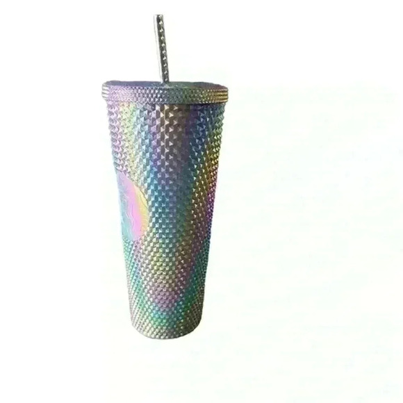 Starbucks Halloween 2023 Oil Slick Studded Bling tumbler cup Venti SOLD OUT RARE - Picture 2 of 6